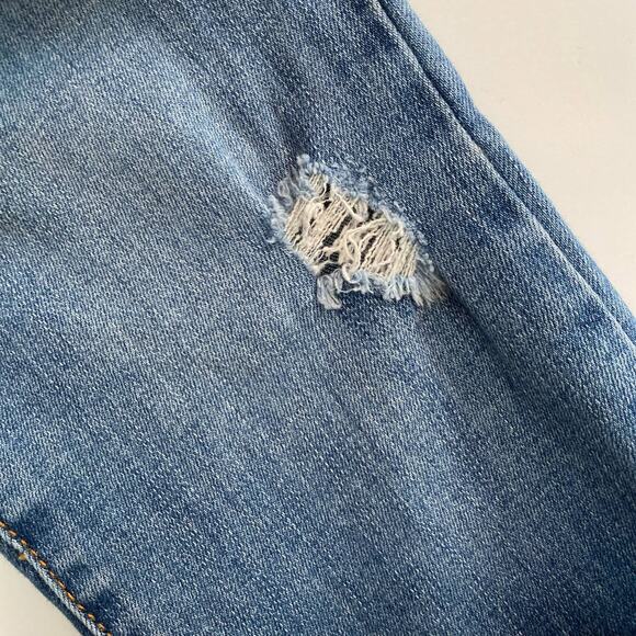 BlankNYC Frayed Hem Jeans Crop Skinny Raw Distressed Denim Size 26 06t-1699LT - Picture 7 of 13